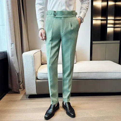 High Waist Casual Suit Pants