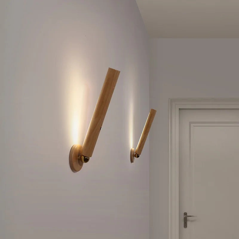 Smart Rotatable Wooden Night Light