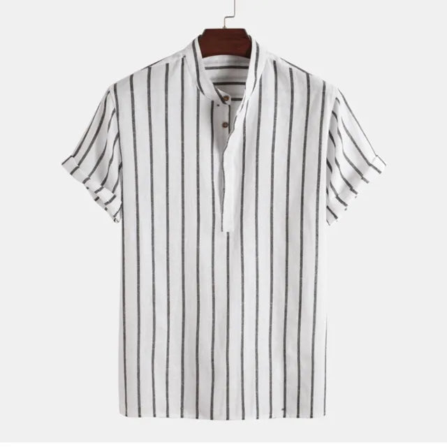 Cotton Linen Shirt Men's Summer